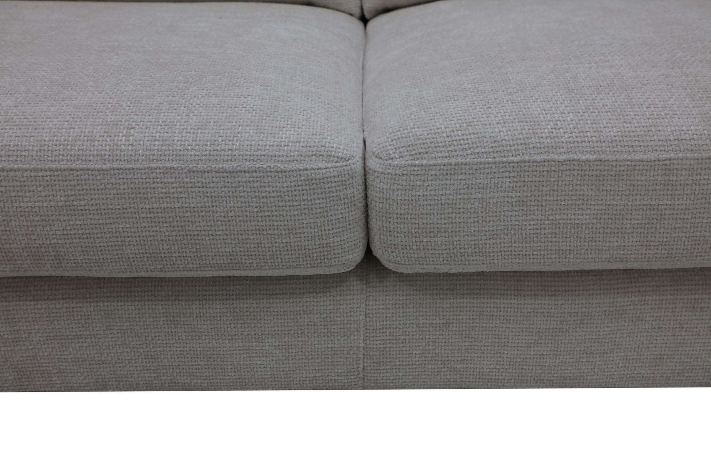Layla - 5 seater modular with t-cushions including 2 scatter cushions & angled arms upholstered - Colour : Pearl