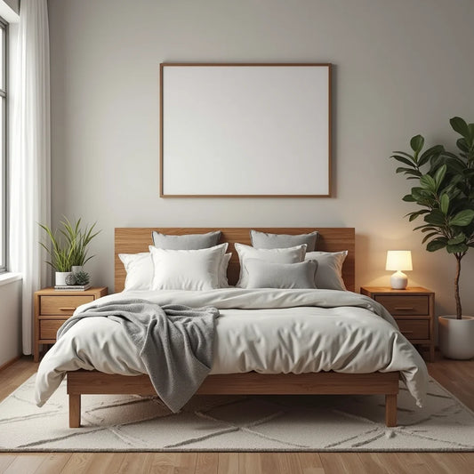 Solid Wood Bed Frame King - Solid Wood King Bed Frame for a Timeless Sleep Upgrade