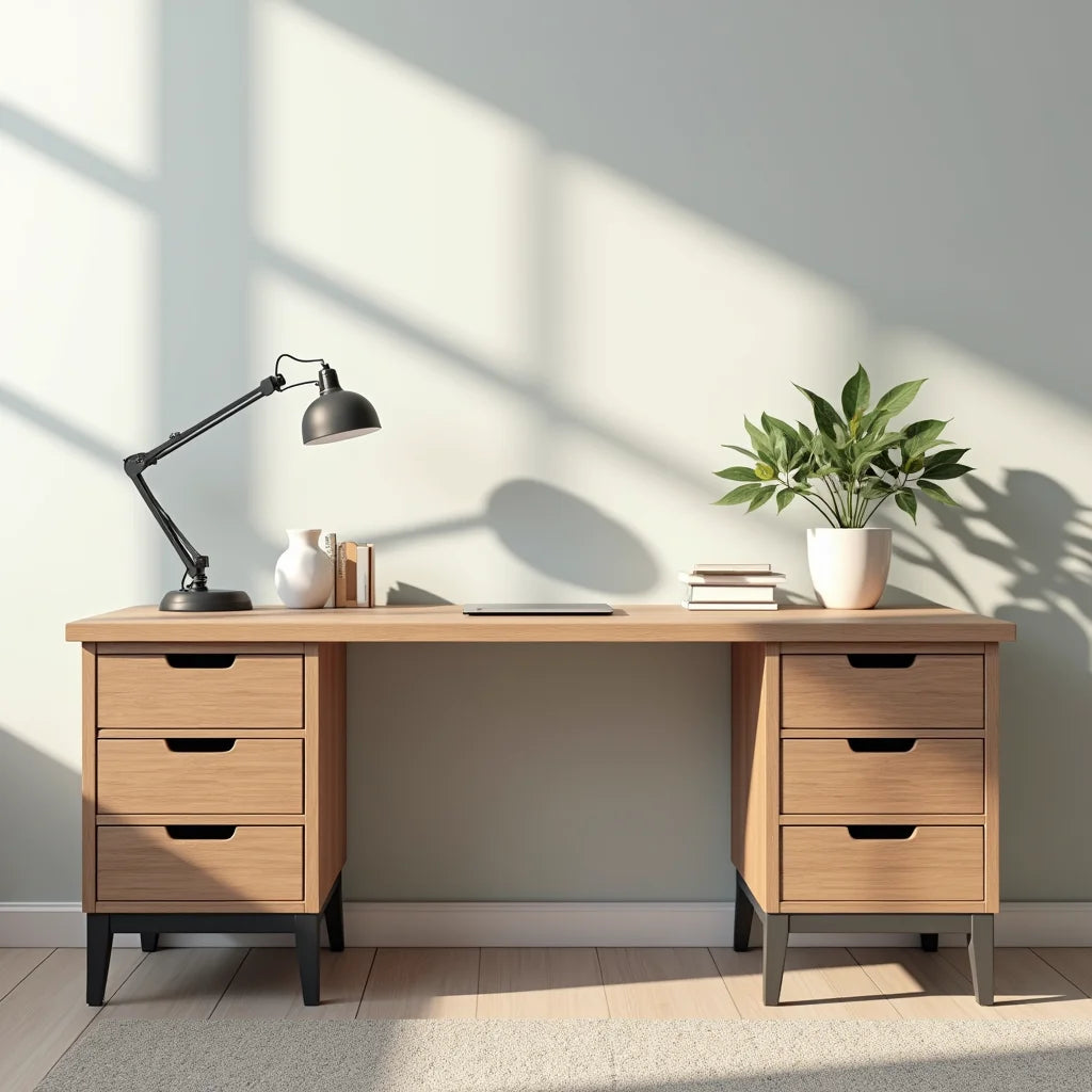 Home Office Desk With Drawers - Home Office Desk with Drawers for a Cleaner Productive Space