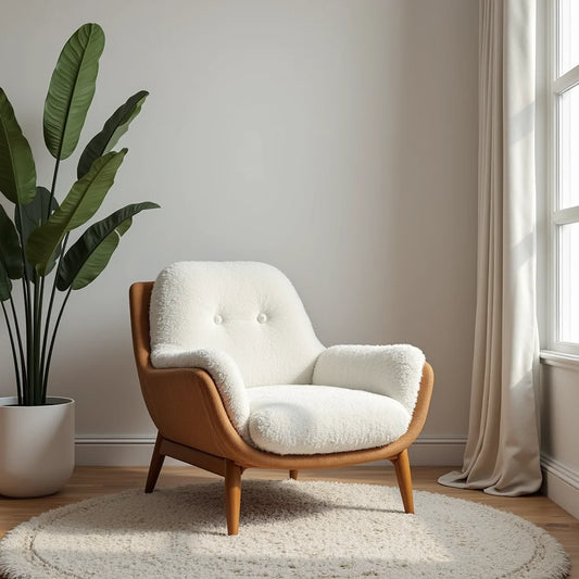 Boucle Lounge Chair - Boucle Lounge Chair Cozy Chic Seating for Modern Living