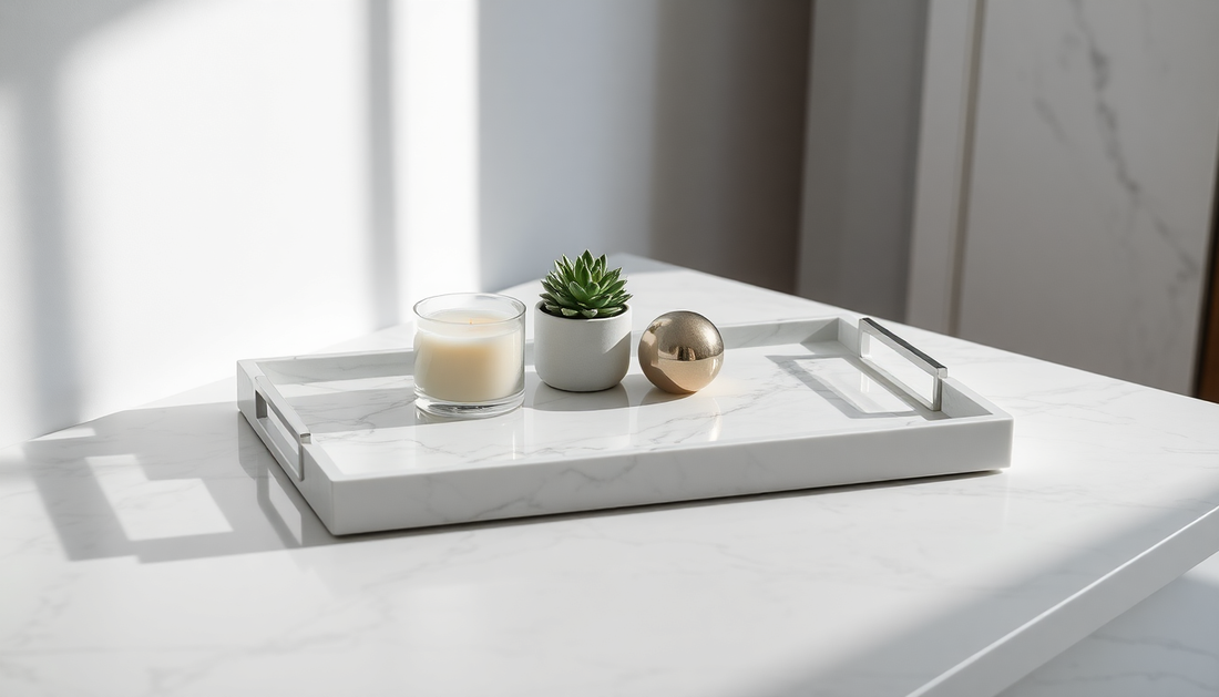 How to Elevate Any Space with a Simple Marble Tray