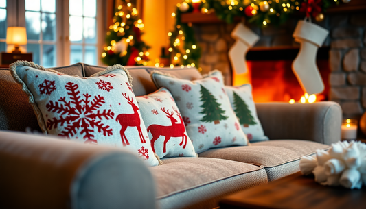 Cozy Up Your Home with Holiday-Themed Pillows from At Brooklyn
