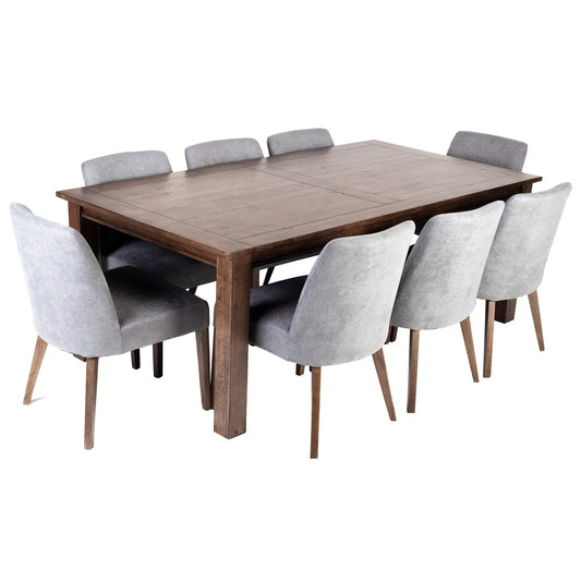 Zanzibar Dining Table and 8 Chairs Set