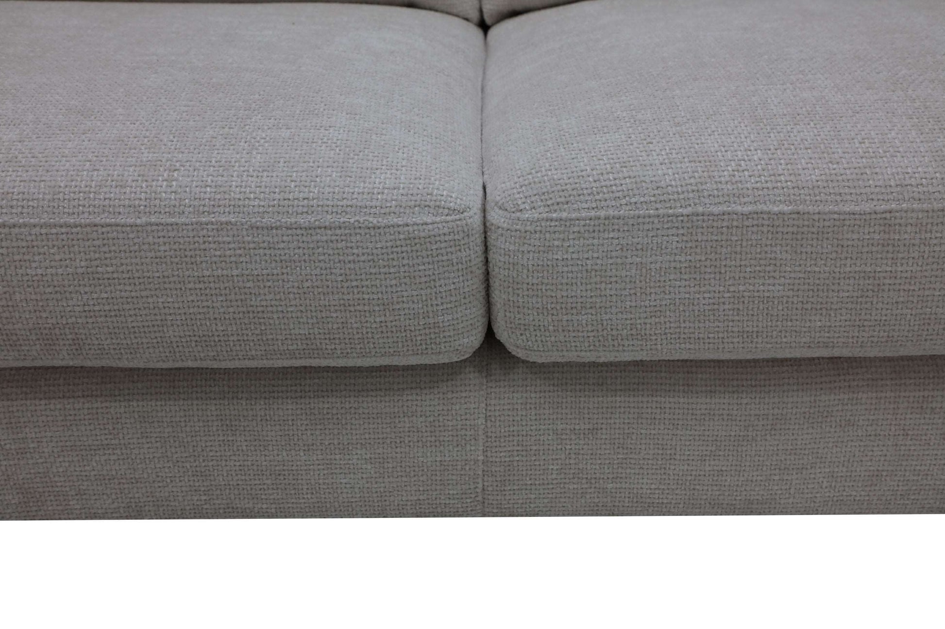 Layla - 5 seater modular with t-cushions including 2 scatter cushions & angled arms upholstered - Colour : Pearl