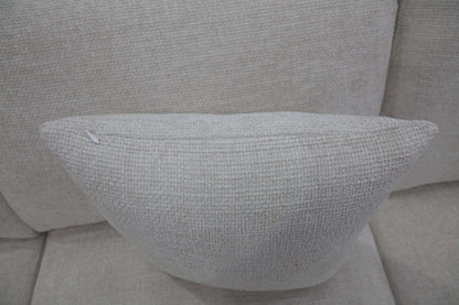 Layla - 5 seater modular with t-cushions including 2 scatter cushions & angled arms upholstered - Colour : Pearl