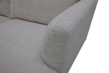 Burleigh - Upholster Modular Lounge reversible chaise with ottoman- 3 seater - Colour : Pompei