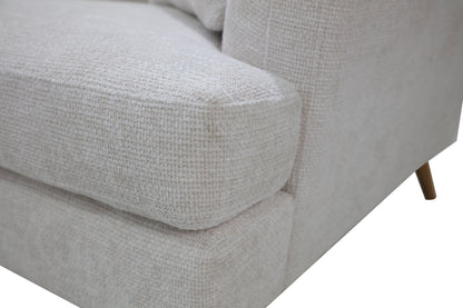 Burleigh - Upholster Modular Lounge reversible chaise with ottoman- 3 seater - Colour : Pompei